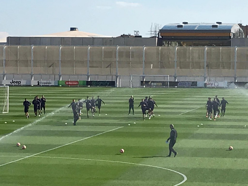 La Juve in allenamento