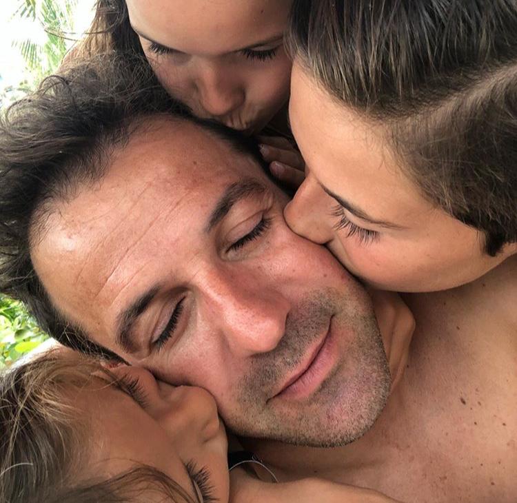 Del Piero con i figli