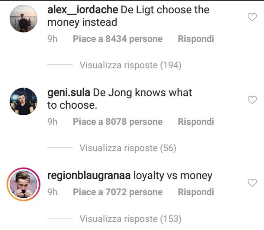 Commenti all'arrivo di De Ligt in bianconero