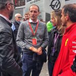 Allegri con il team Ferrari