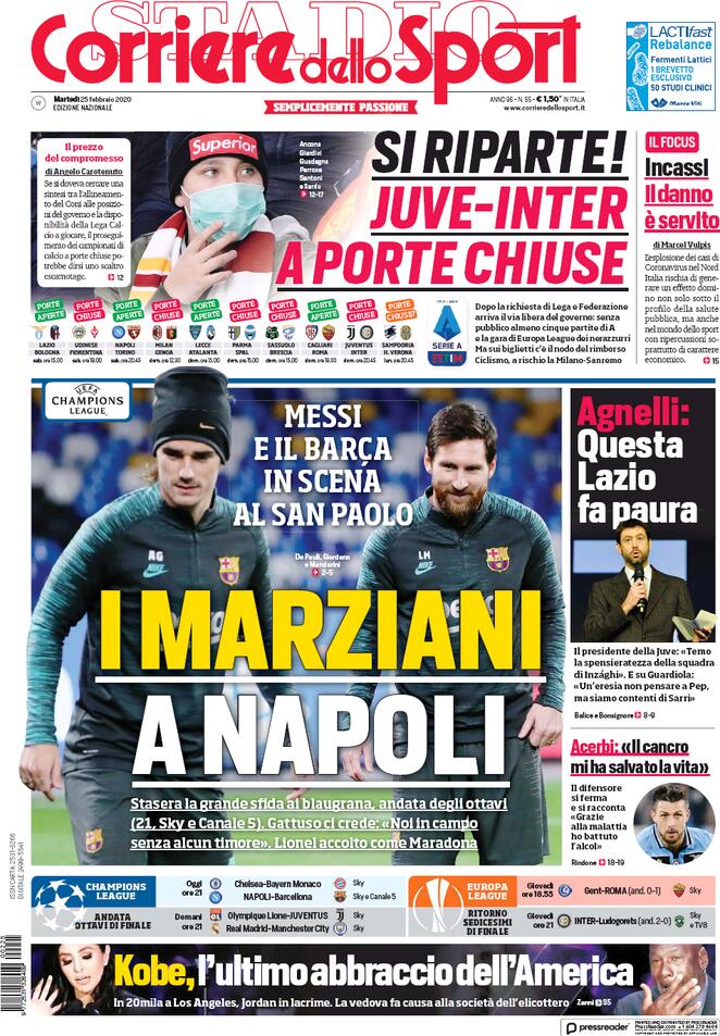 La prima del Corriere