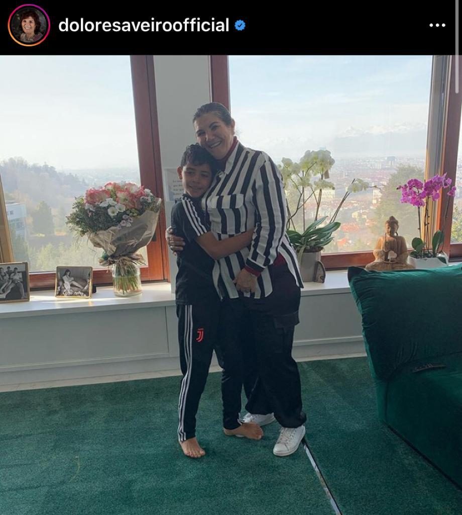 Dolores e Cristiano JR