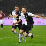 Matthijs de Ligt in azione con la Juve