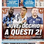 Prima pagina TuttoSport 1-10-2020
