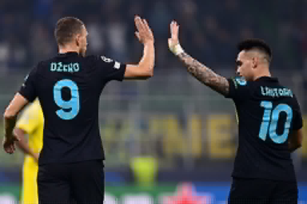 Dzeko e Lautaro Martinez