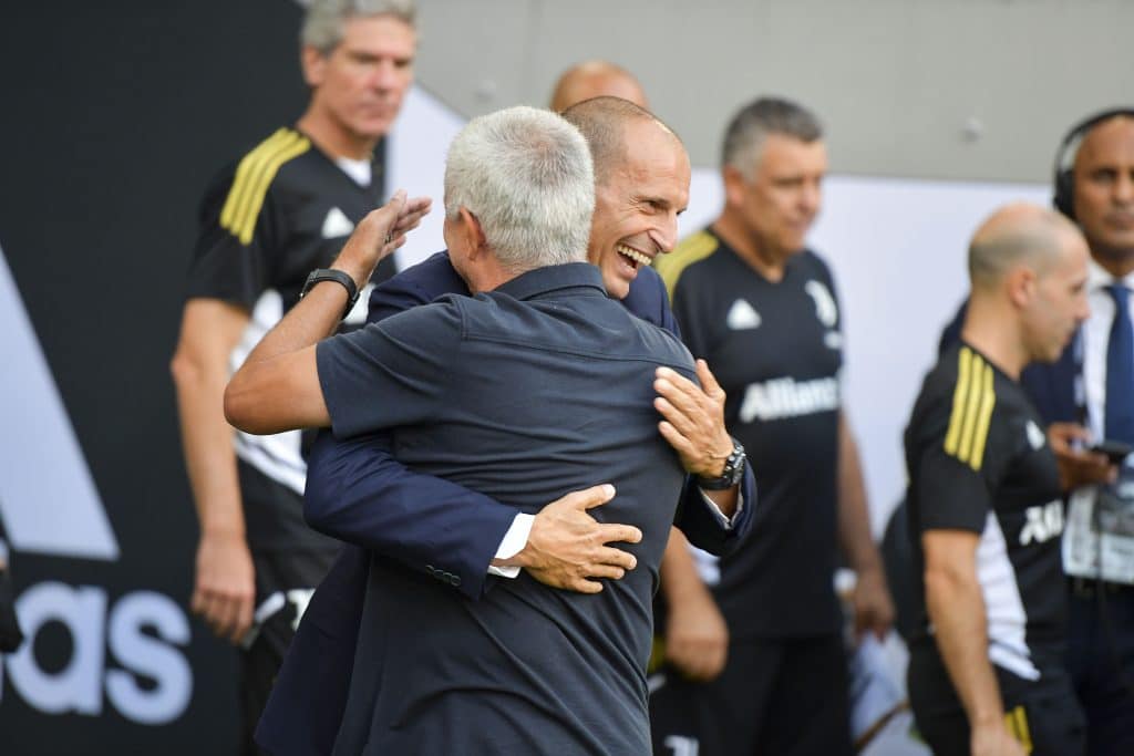 Josè Mourinho e Massimiliano Allegri