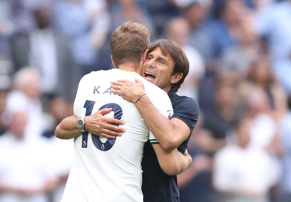 Harry Kane e Antonio Conte