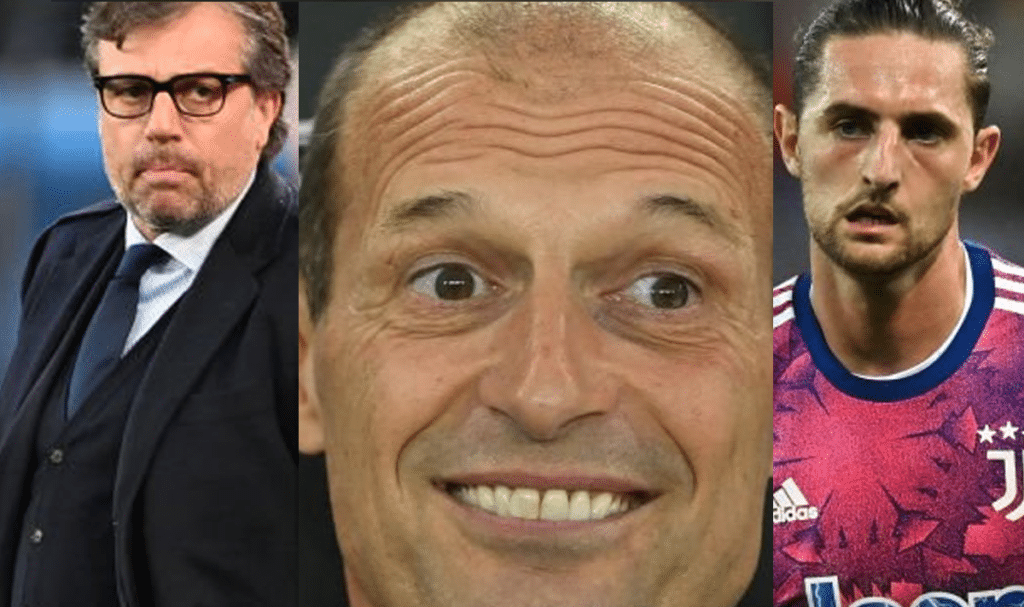 Allegri, Giuntoli e Rabiot