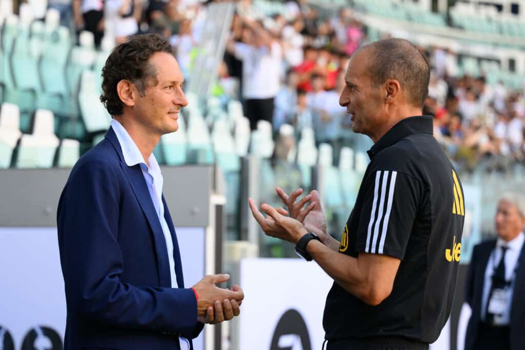 John Elkann e Massimiliano Allegri