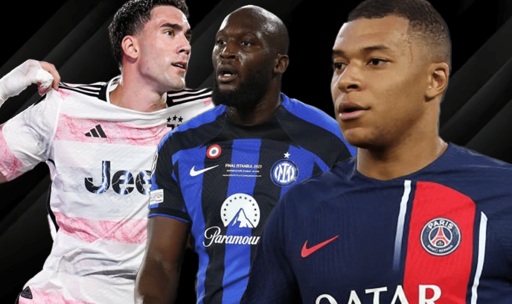 Vlahovic, Lukaku e Mbappé