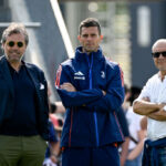 Giuntoli, Thiago Motta e Scanavino, Juventus