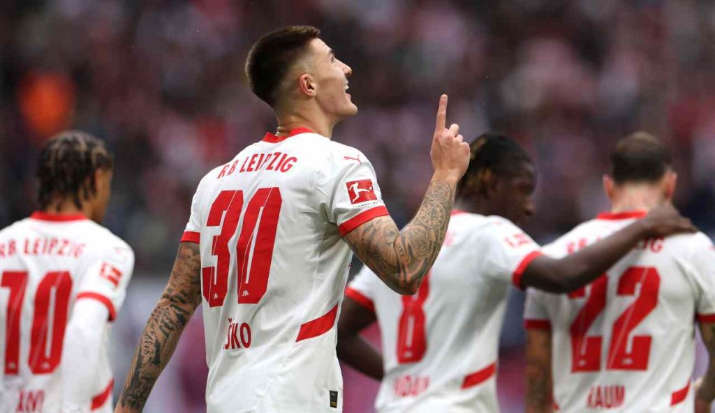 Benjamin Sesko, attaccante del Lipsia