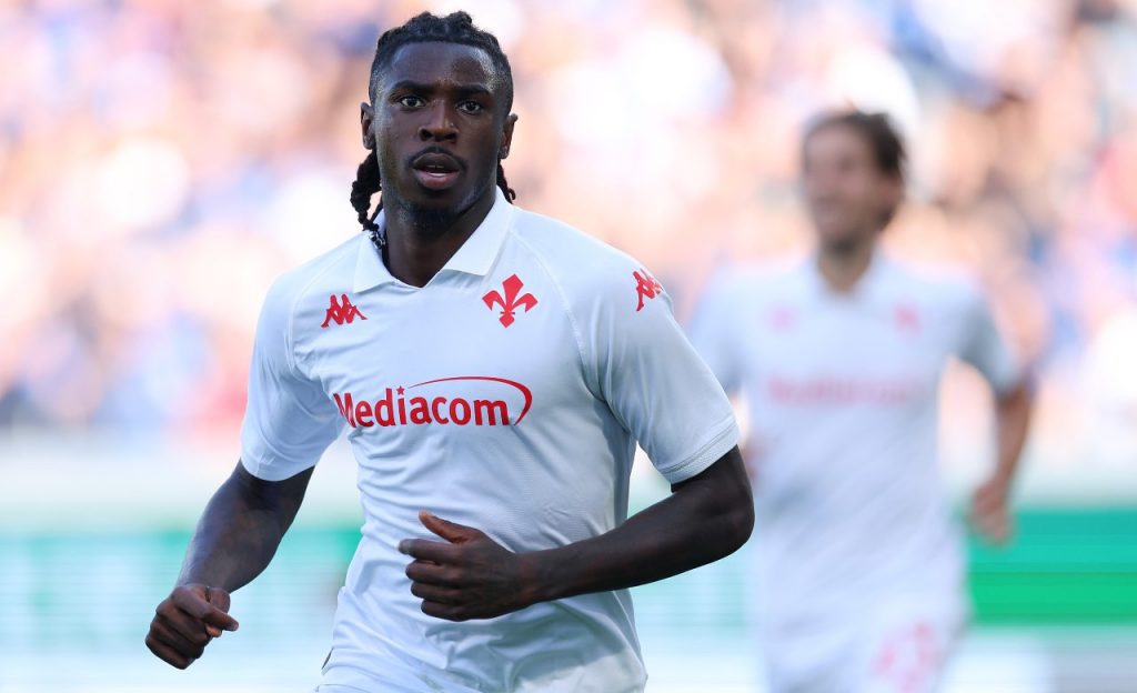 Moise Kean, ex attaccante della Juventus oggi alla Fiorentina